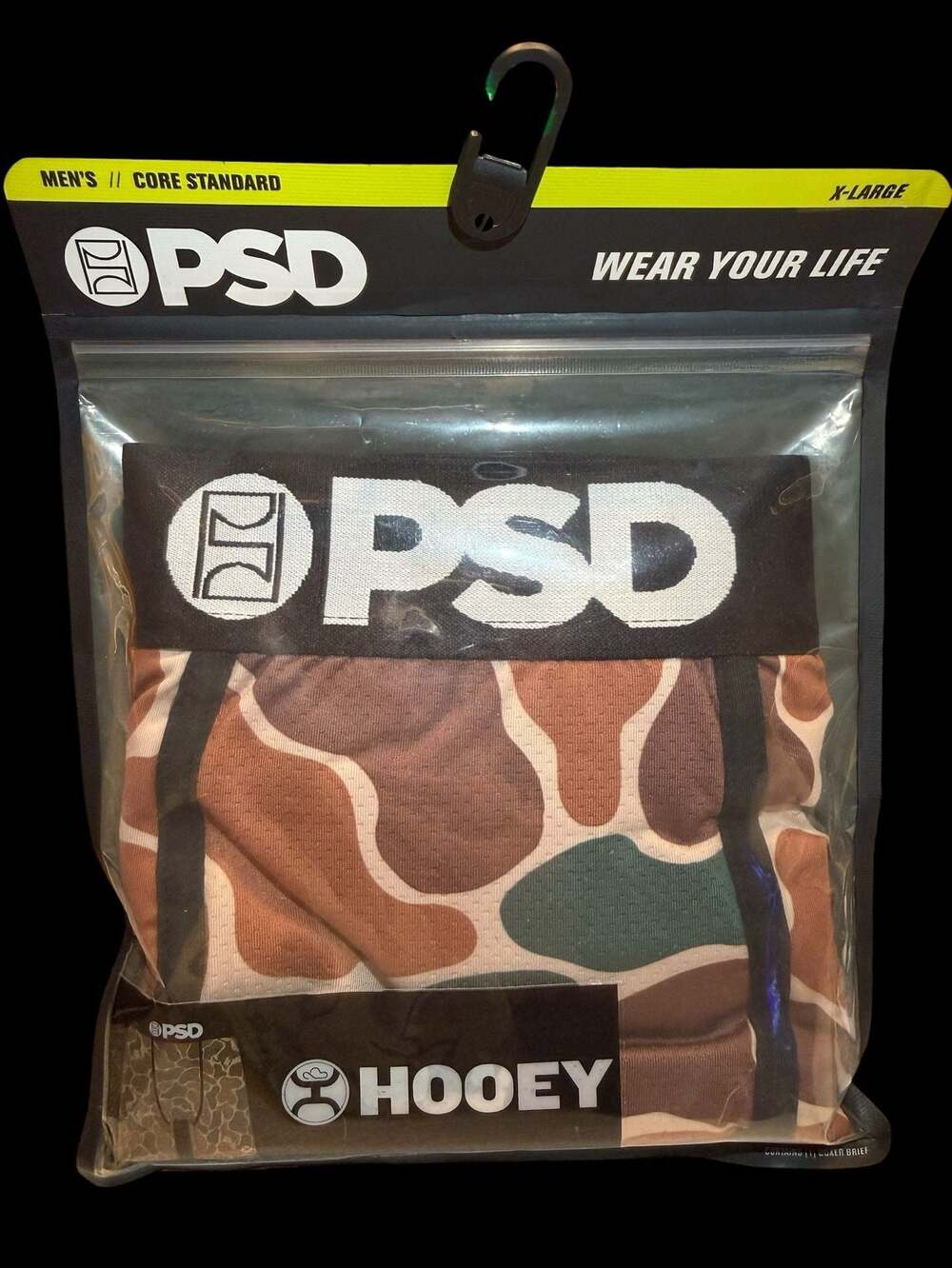 PSD x Hooey Duck Camo Boxer Briefs, Size XL